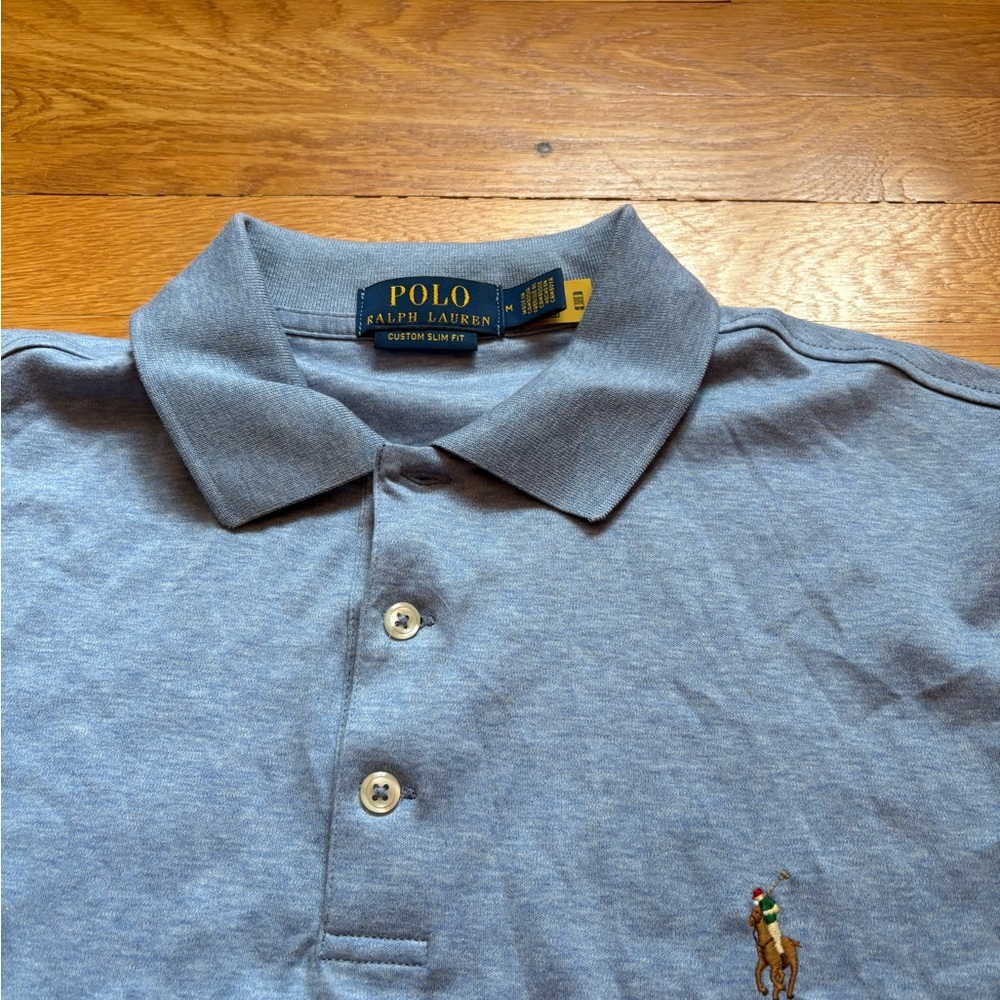 Y2K Baby Blue Ralph Lauren Polo
